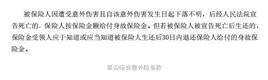 旅游失蹤什么保險能賠？